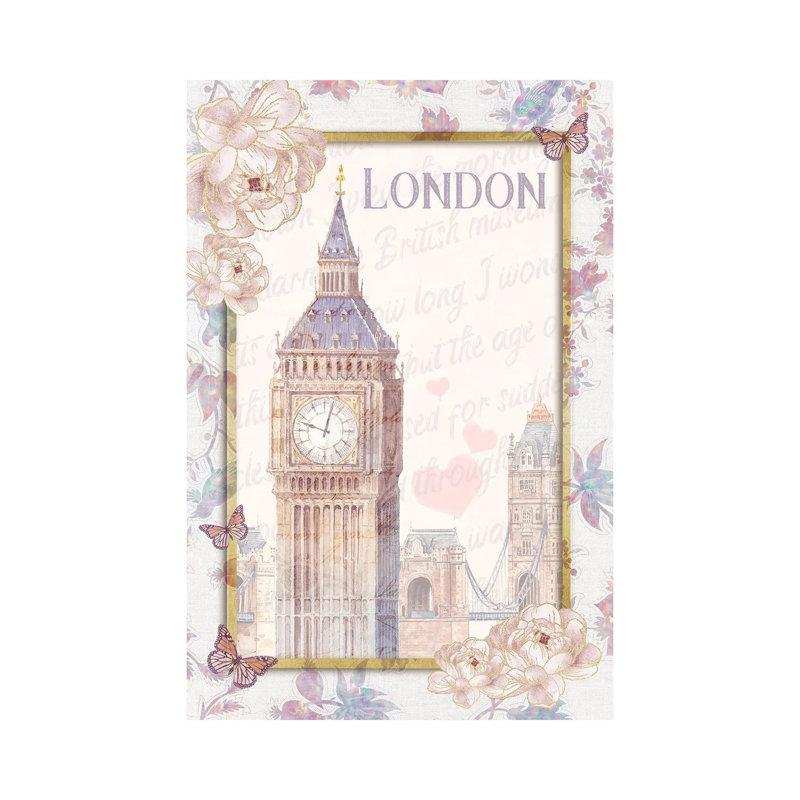 London Town 1 Piece Wall Art on Canvas, 66.04 cm H x 45.72 cm W