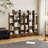 Industrial Style Bookshelf With 2 Drawers And 12 Open Shelves, Ideal For Displaying And Organizing Your Belongings.