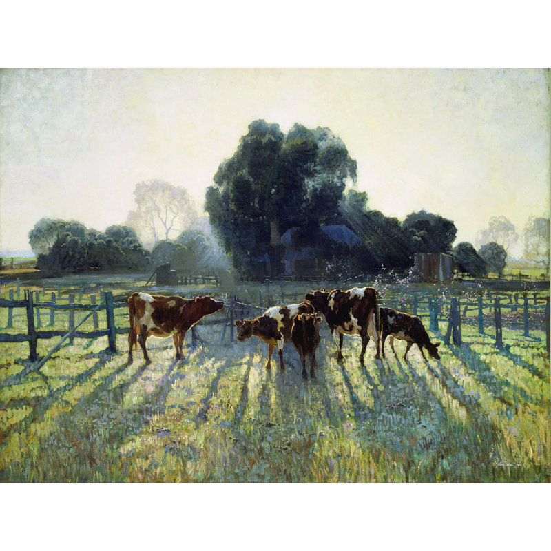 " Grazing Cows ", 36" H x 48" W  
