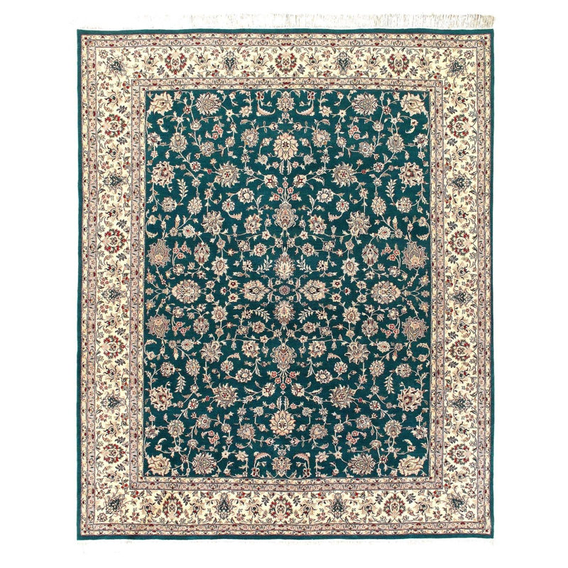 Floral Area Rug in Green