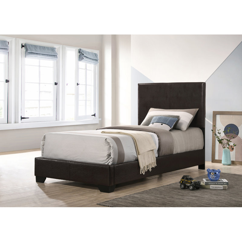 Vegan Leather Standard Bed, Twin