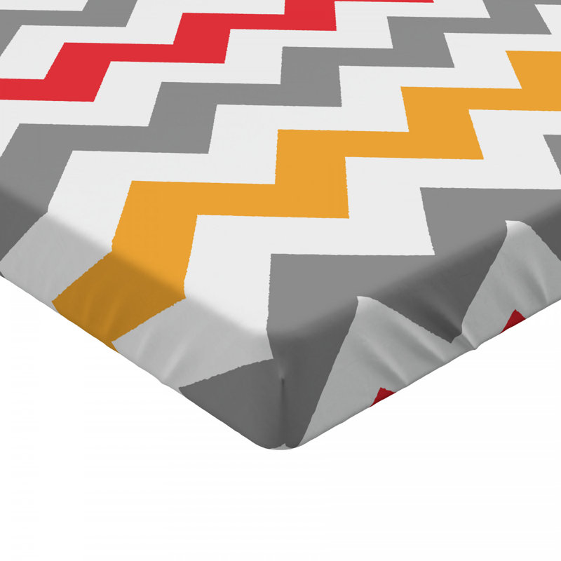 Microfiber Chevron Fitted Sheet, Full Fitted Sheet