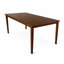 Ensemble de salle à manger rectangulaire 7 pièces 59 pouces Boleradice, finition chêne sale avec chaises rembourrées en polyester beige