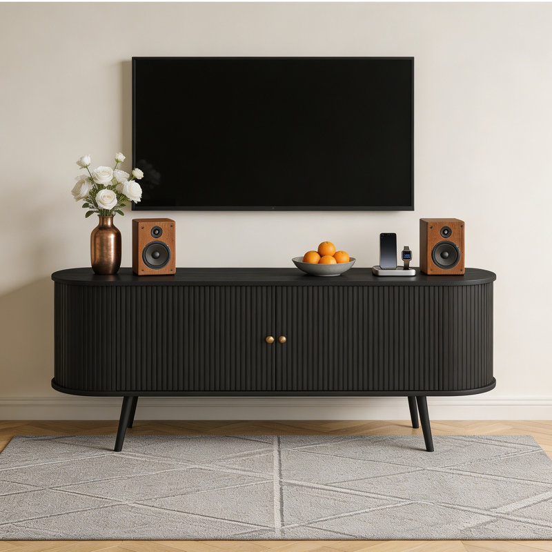 Meuble télé avec rangement en bois Rosene