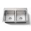 Prologue 33-In X 22-In X 9-In Top-Mount/Undermount Double-Equal Kitchen Sink