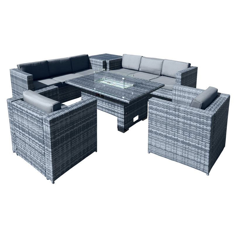 Malta 8 - Person Garden Lounge Set with Cushions
