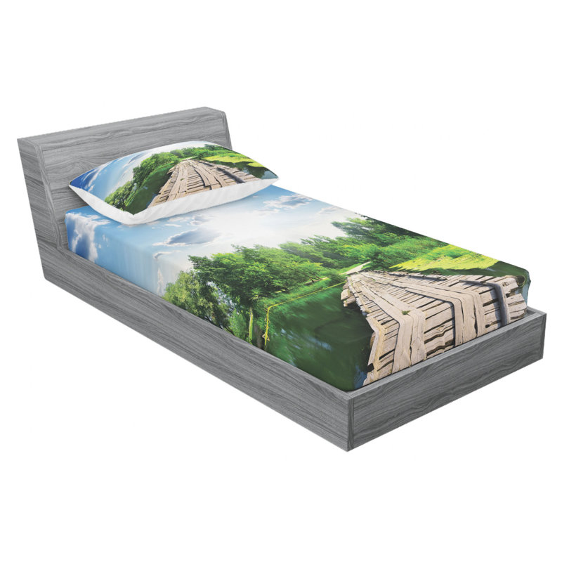 Microfiber Sheet Set, Twin XL Sheet Set with Fitted Sheet