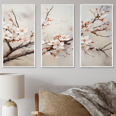Minimalisme sur fond de cerisier beige II