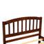 Lit plateforme simple en bois noyer avec lit gigogne - et finition à la mode Airy Comfortable-121015438
