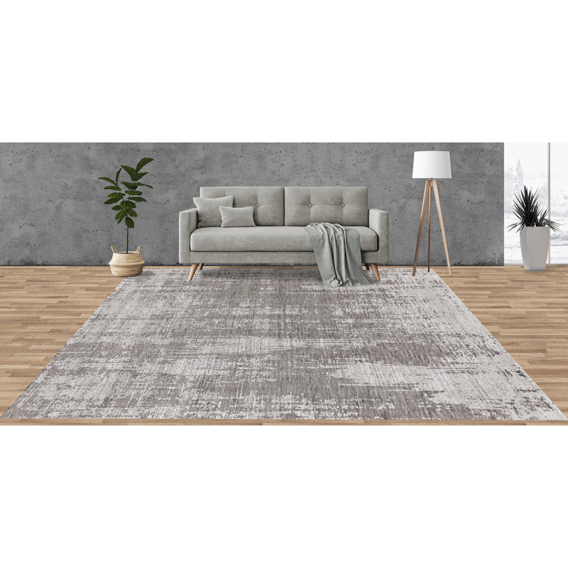 Area Rug in Taupe, Rectangle 6' x 9'