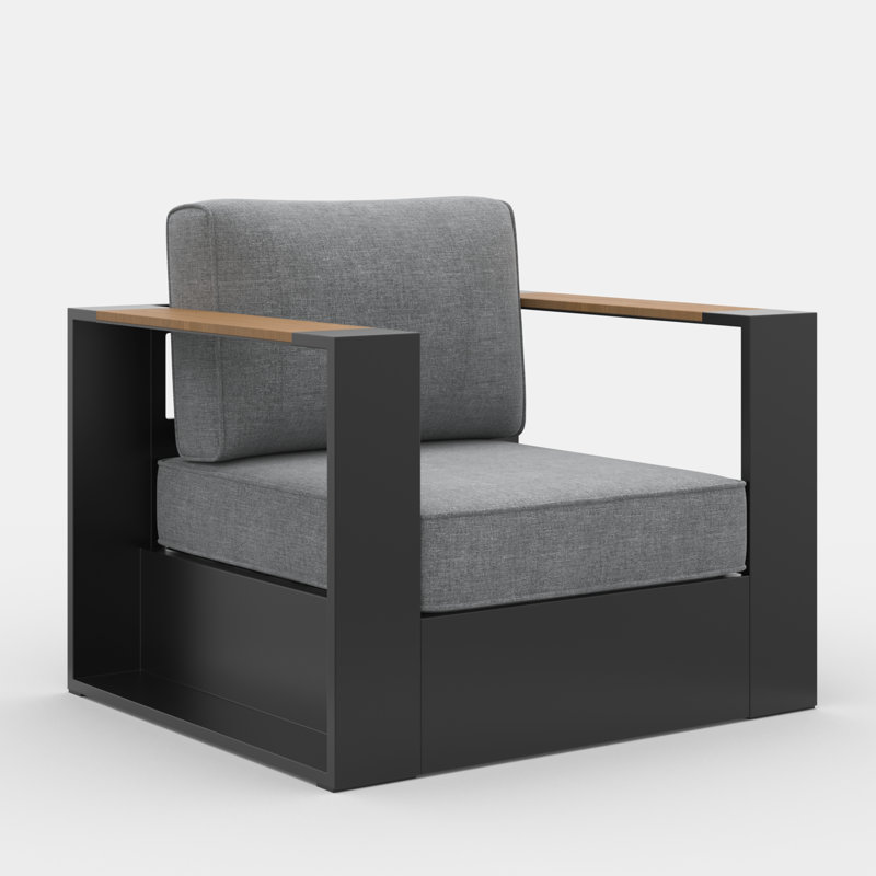 Outdoor Lounge Chair, Dark Grey