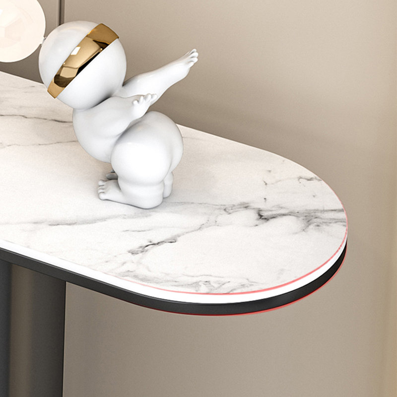 Console Modern Minimalist Art Design, H 33,46 po x l 47,24 po x P 13,78 po, Blanc, Noir