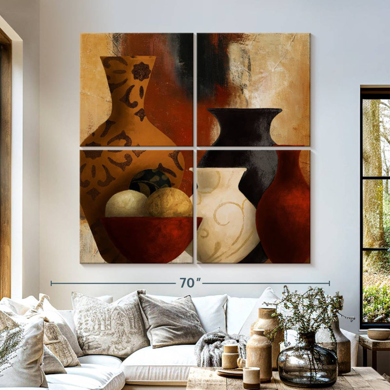 Senne Moroccan Vessels, 57" H x 57" W