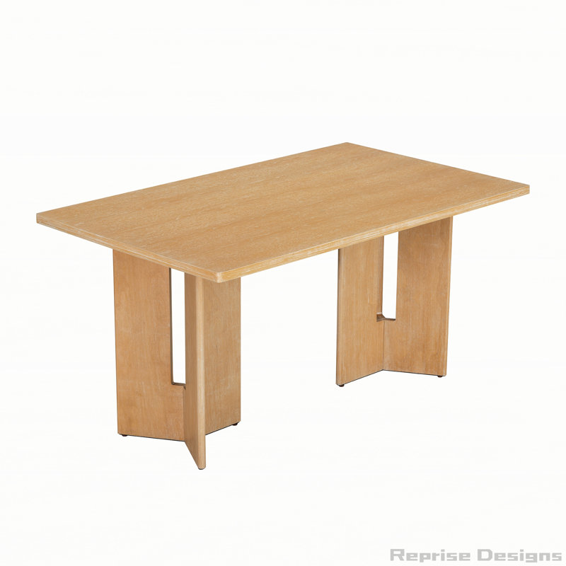 Table de salle à manger Farmhouse, Bois naturel délavé