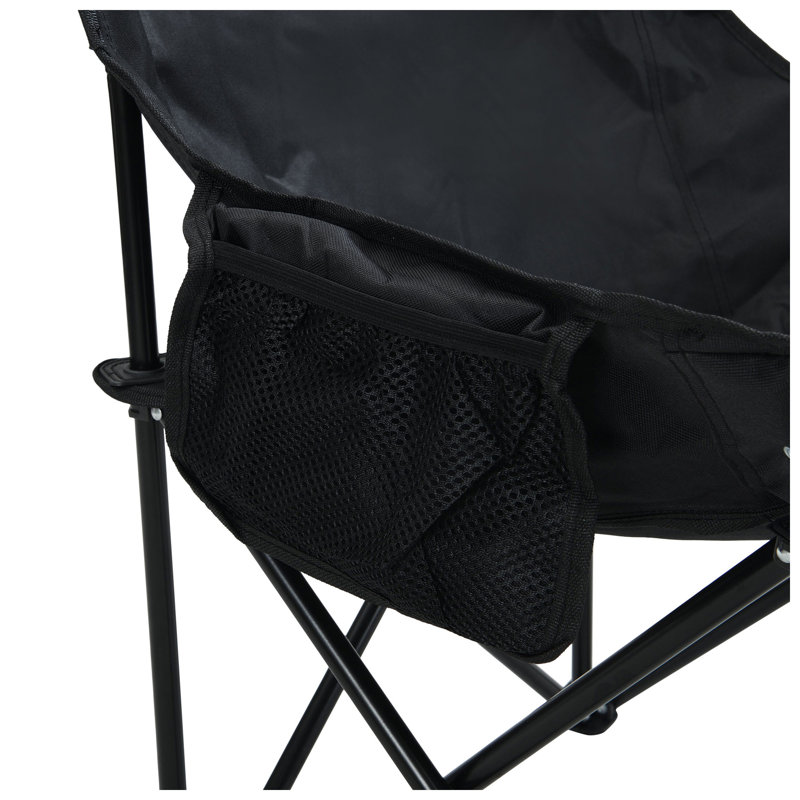 Arlo Collection 20.1" W x 16.5" D x 25.6" H Heavy-Duty Steel Frame Portable Folding Camping Chair (Set of 2)