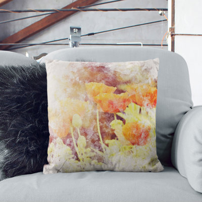 Field of Poppies Vol.6 Watercolour Scatter Cushion