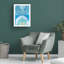 Art mural sur toile bleu bol Roulé-101099097