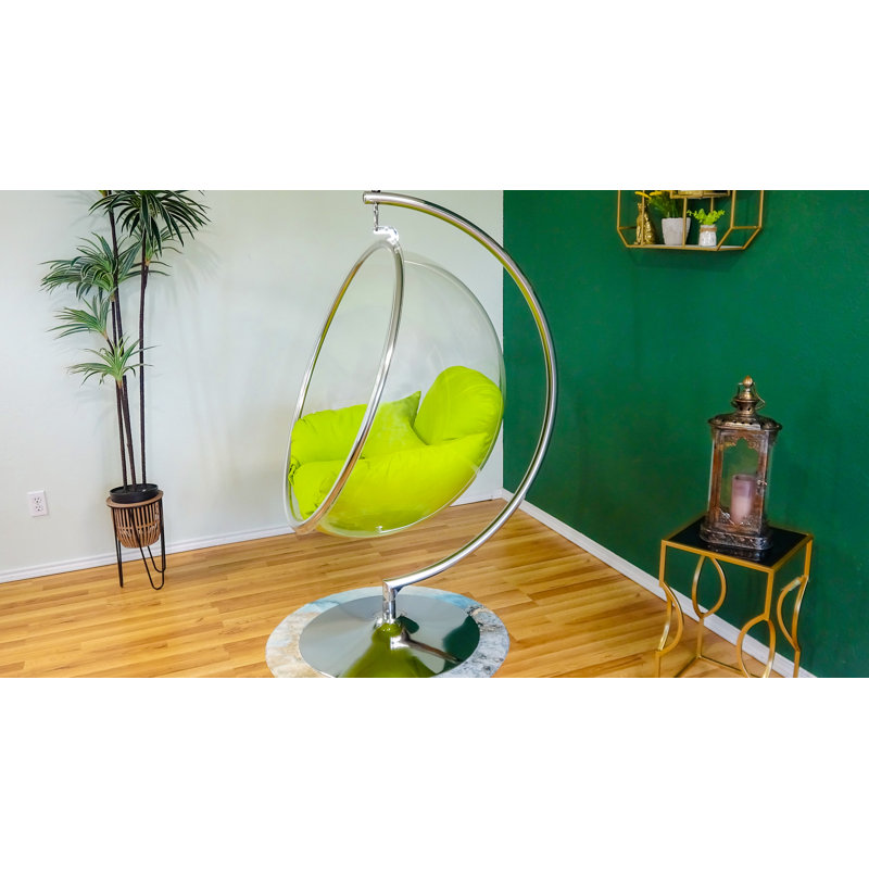 Balancelle avec support, Chrome / vert