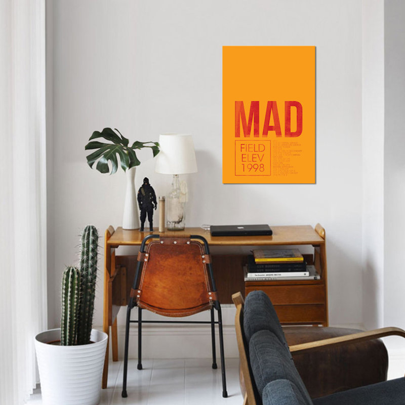 « madrid (adolfo suárez madrid – barajas) », art textuel sur toile air control series, H 26 po x l 18 po x P 1,5 po