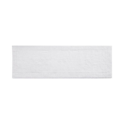 100% Cotton Tufted 3000 GSM Reversible Bath Rug White 24X72"