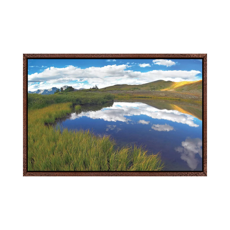 Sky Reflected In Water Cottonwood Pass, Colorado 1 Piece Wall Art on Canvas, 66.04 cm H x 45.72 cm W, Classic Wood Framed