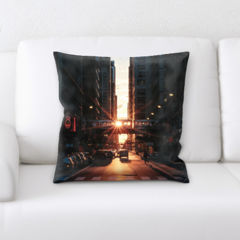 Illuminated Microsuede Reversible Throw Pillow