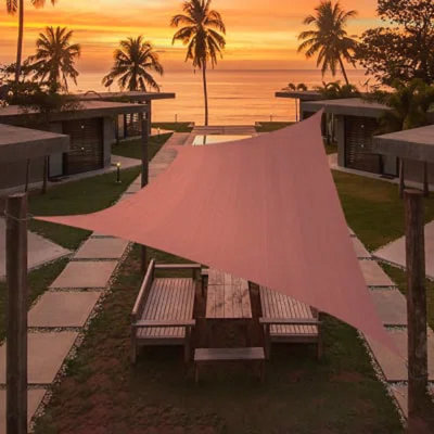 Artpuch Customize Rectangle 17"x17" Sun Shade Sail Pool Garden Yard Lawn Carport Cover Canopy,Rust Red
