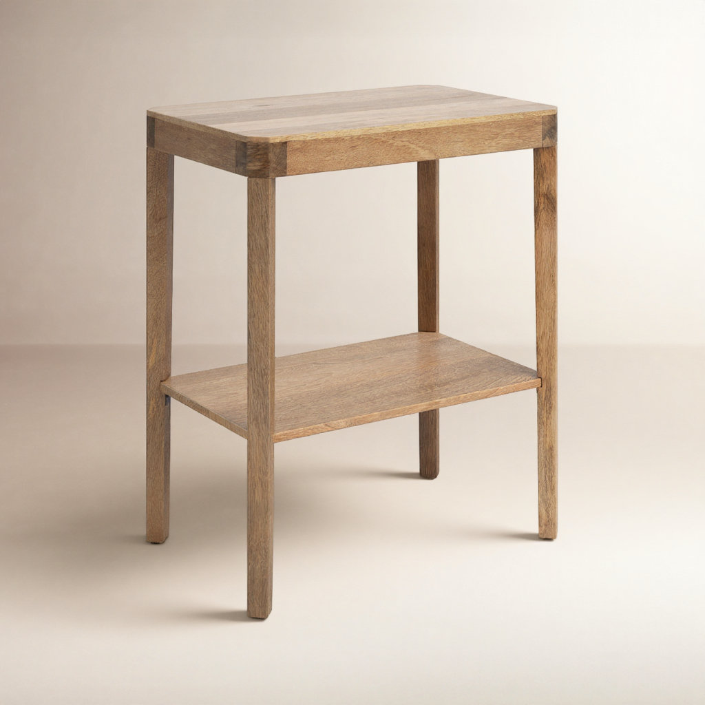 Ardentown Solid Wood End Table, Natural