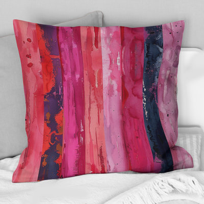 Glam Stripes IV - Glam Throw Pillow