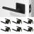 Mirra Passage Door Lever Modern Concealed Design For (Hall & Closet) – Sleek Minimalist Style in Matte Black-114645952