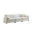 Canapé modulaire de style Mid-Century avec plusieurs coussins et tissu velours côtelé de qualité supérieure