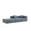 Canapé modulaire simple modulaire moderne avec coussin de dossier amovible pour des espaces de vie polyvalents et des sièges confortables