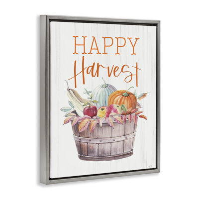 Cadre flottant panier Happy Harvest, design par Lux + Me Designs