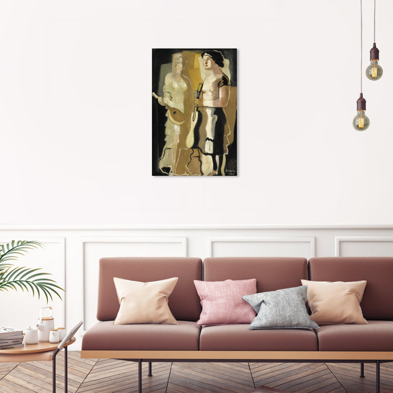 Musiciens, H 30 po x l 20 po x P 0,8 po