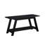 Banc en bois massif avec tablette-113430832
