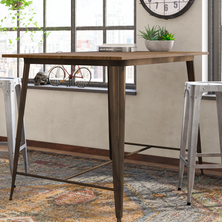 Ebin Metal Base Dining Table