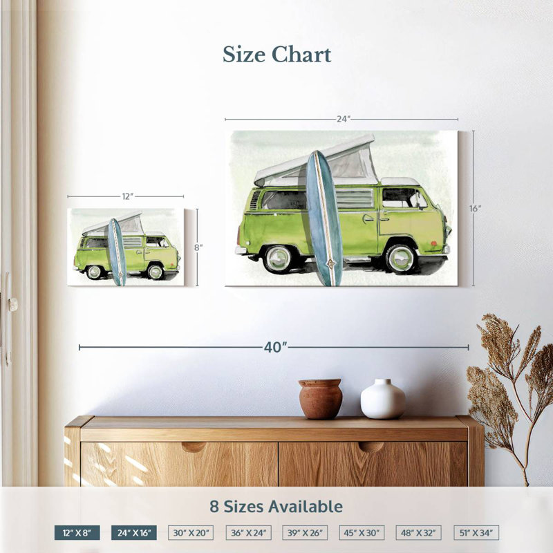 Mehar Surf Wagon I, 16" H x 24" W