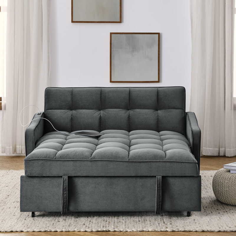 Canapé-lit avec causeuse Loveseats, Gris