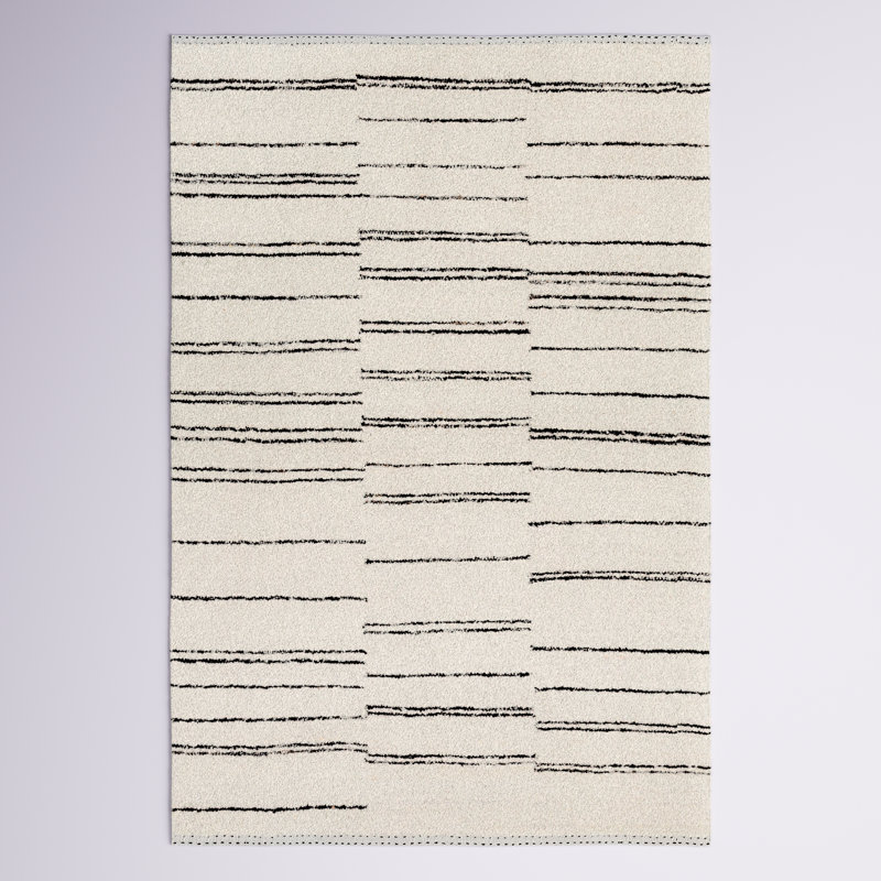 Alexuss Striped Indoor Rug, Rectangle 5' x 7'6"