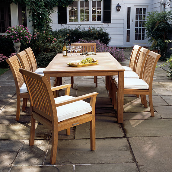 Wainscott Outdoor Dining Table, 40" W x 72" L x 29" H