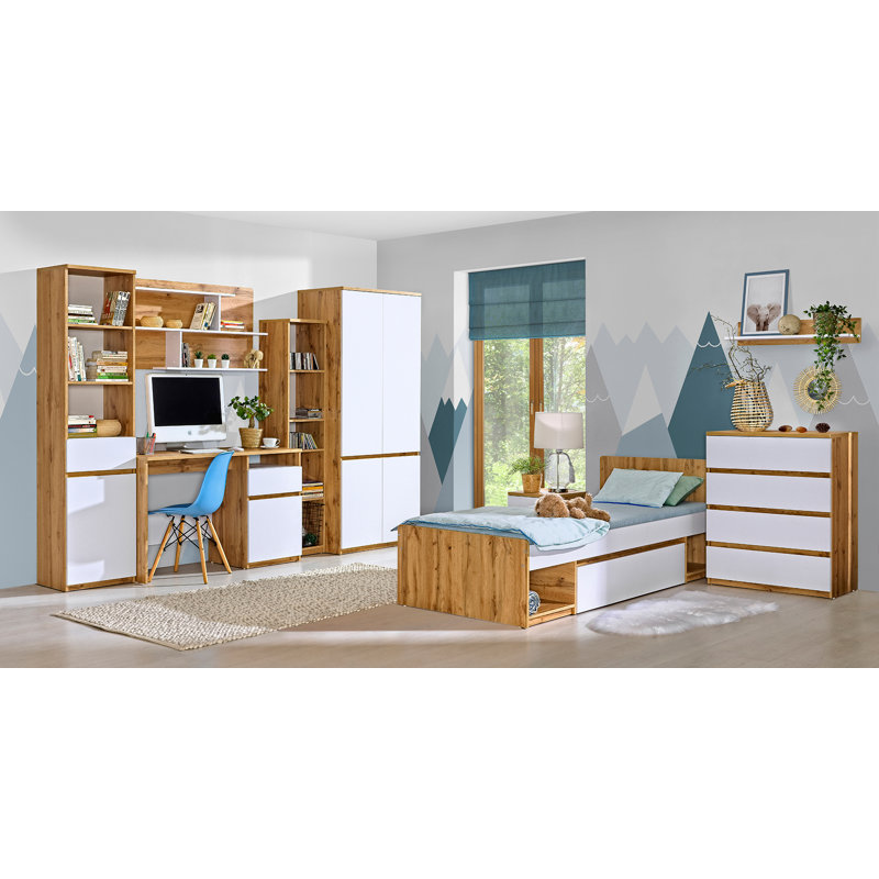Flavie Desk, Oak/White, Oak