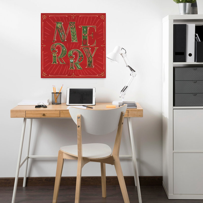 Lore contemporain des fêtes avec art de Noël doré, H 18 po x l 18 po