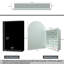 Recessed Or Surface Mounted Arched Medicine Cabinet with Adjustable Shelves-1354396401