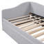 Lit de jour rembourré en L avec lit gigogne escamotable, design élégant et fonctionnalité polyvalente pour toute maison