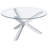 Chrome 2-piece Round Coffee and End Table Set