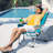 Lemon Pattern Aluminum Folding Backpack Beach Chair-92487722