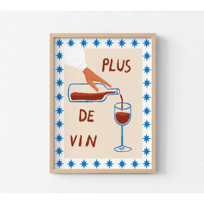Vin encadré, impression sur toile