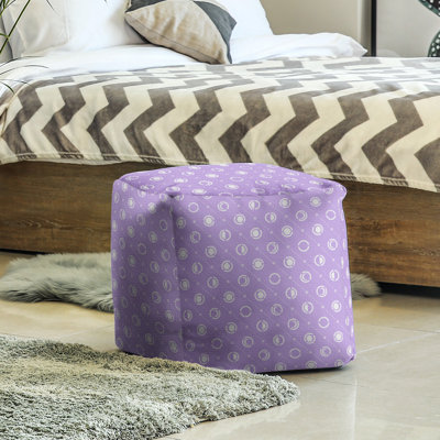 Upholstered Polyester Blend Cube