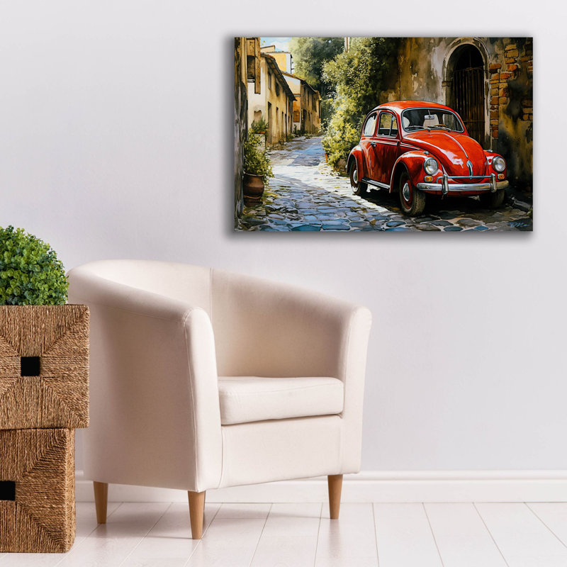 «Epic Graffiti», art décoratif sur toile «Redhead In Country» par Momart, H 26 po x l 40 po x P 1,5 po