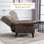 Pour le salon, la chambre à coucher et le bureau personnel |  Fauteuil inclinable de massage à oreilles 1 place, tissu en polyester brun chaud